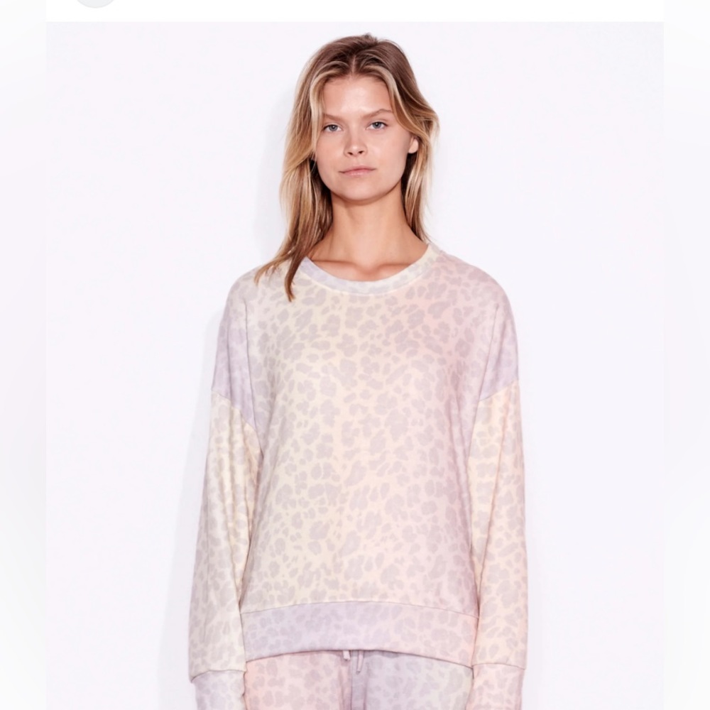 Sundry | rainbow leopard sweater